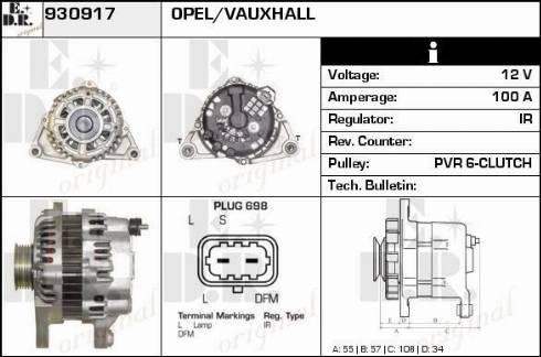 EDR 930917 - Alternator furqanavto.az