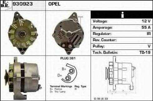 EDR 930923 - Alternator furqanavto.az