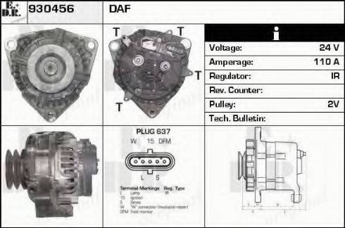 EDR 930456 - Alternator furqanavto.az