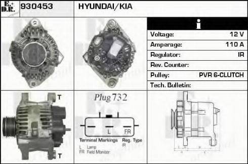 EDR 930453 - Alternator furqanavto.az