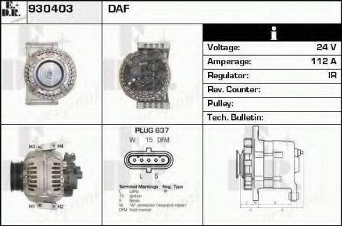 EDR 930403 - Alternator furqanavto.az