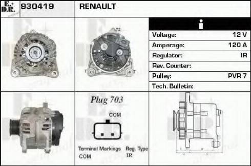 EDR 930419 - Alternator furqanavto.az