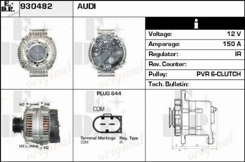 EDR 930482 - Alternator furqanavto.az