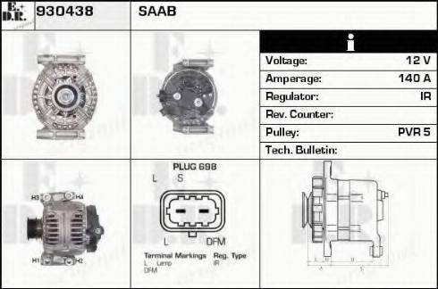 EDR 930438 - Alternator furqanavto.az