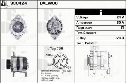 EDR 930424 - Alternator furqanavto.az