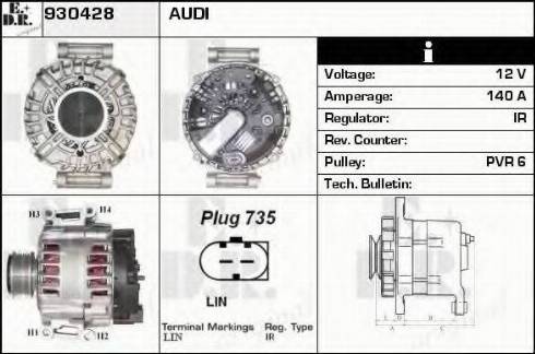 EDR 930428 - Alternator furqanavto.az