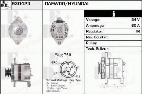 EDR 930423 - Alternator furqanavto.az