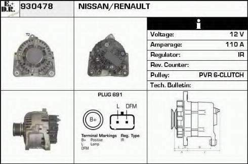 EDR 930478 - Alternator furqanavto.az