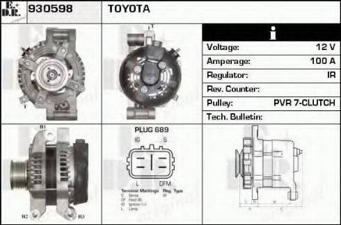 EDR 930598 - Alternator furqanavto.az