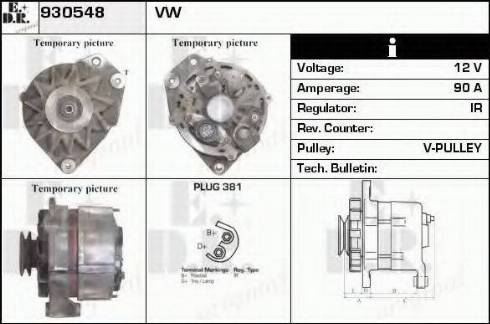 EDR 930548 - Alternator furqanavto.az