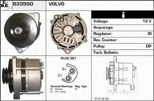 EDR 930550 - Alternator furqanavto.az