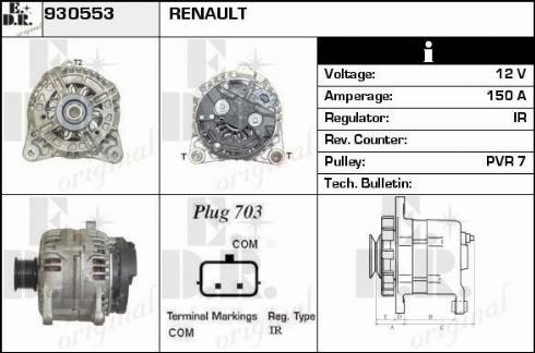 EDR 930553 - Alternator furqanavto.az