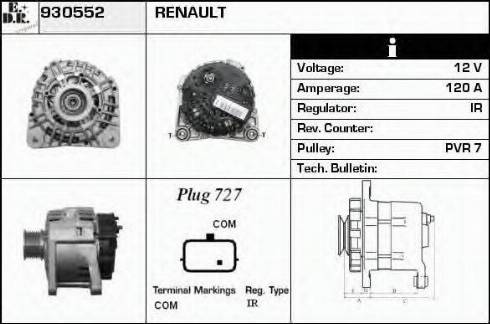 EDR 930552 - Alternator furqanavto.az