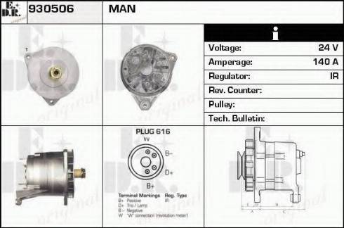 EDR 930506 - Alternator furqanavto.az