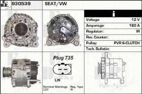 EDR 930539 - Alternator furqanavto.az