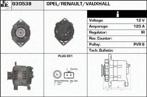 EDR 930538 - Alternator furqanavto.az