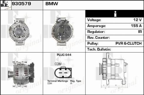 EDR 930579 - Alternator furqanavto.az