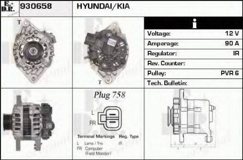 EDR 930658 - Alternator furqanavto.az