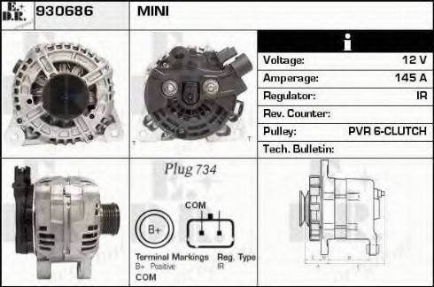 EDR 930686 - Alternator furqanavto.az