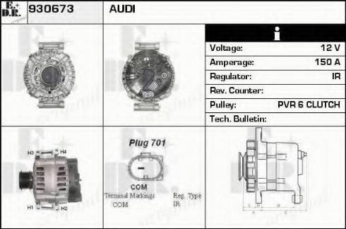 EDR 930673 - Alternator furqanavto.az