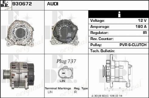 EDR 930672 - Alternator furqanavto.az