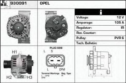 EDR 930091 - Alternator furqanavto.az