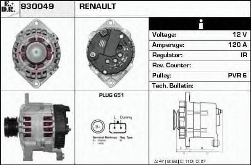 EDR 930049 - Alternator furqanavto.az