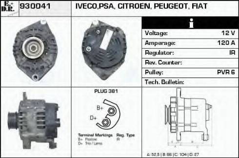 EDR 930041 - Alternator furqanavto.az