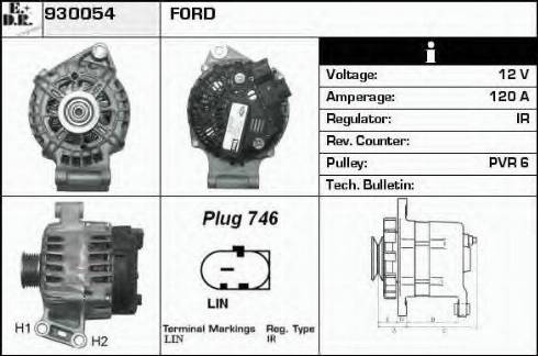 EDR 930054 - Alternator furqanavto.az