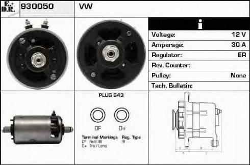 EDR 930050 - Alternator furqanavto.az