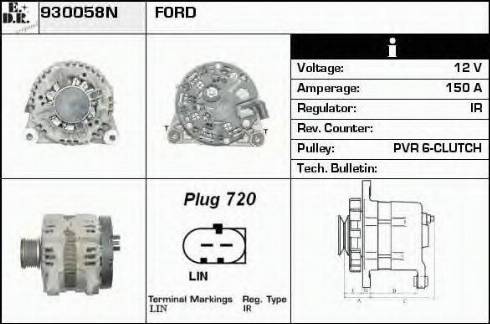 EDR 930058N - Alternator furqanavto.az