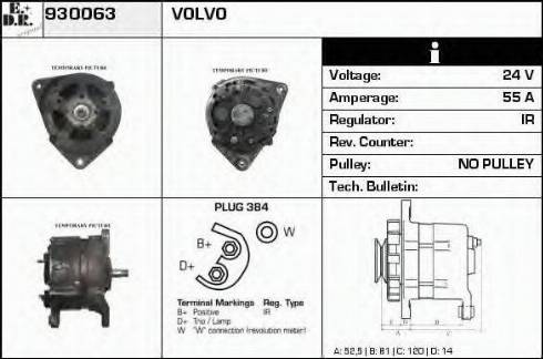 EDR 930063 - Alternator furqanavto.az