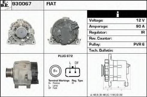 EDR 930067 - Alternator furqanavto.az
