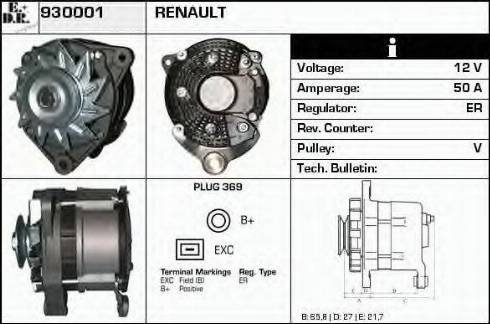 EDR 930001 - Alternator furqanavto.az