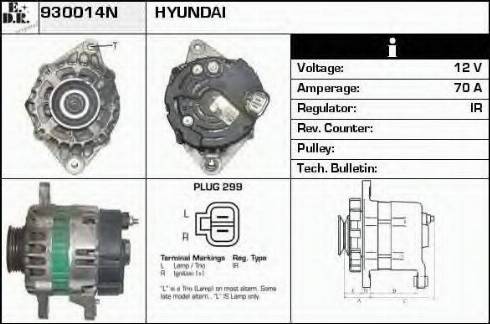 EDR 930014N - Alternator furqanavto.az