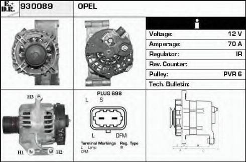 EDR 930089 - Alternator furqanavto.az