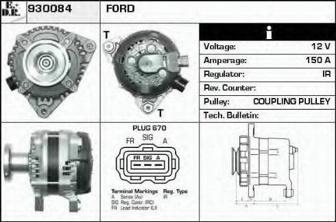 EDR 930084 - Alternator furqanavto.az