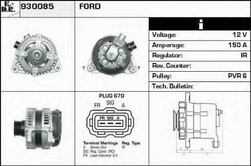 EDR 930085 - Alternator furqanavto.az