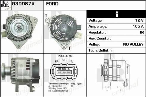 EDR 930087X - Alternator furqanavto.az