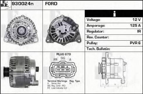 EDR 930024N - Alternator furqanavto.az