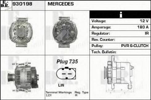 EDR 930198 - Alternator furqanavto.az