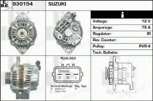 EDR 930154 - Alternator furqanavto.az