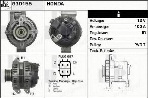 EDR 930155 - Alternator furqanavto.az