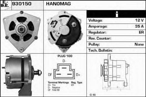 EDR 930150 - Alternator furqanavto.az