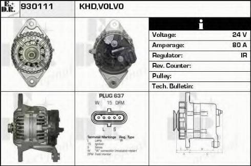 EDR 930111 - Alternator furqanavto.az