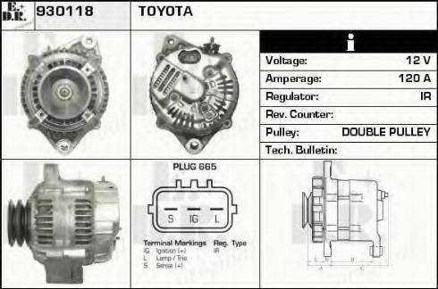 EDR 930118 - Alternator furqanavto.az