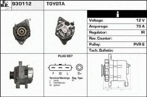 EDR 930112 - Alternator furqanavto.az