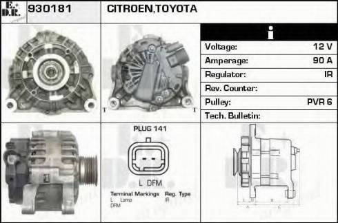 EDR 930181 - Alternator furqanavto.az