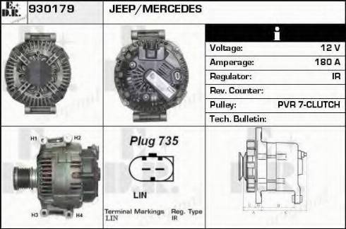 EDR 930179 - Alternator furqanavto.az