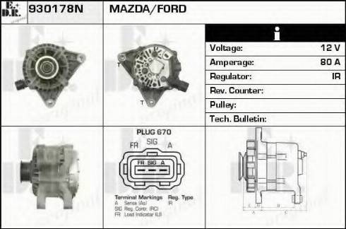 EDR 930178N - Alternator furqanavto.az